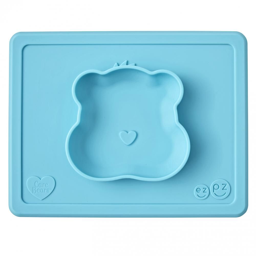 EZPZ Тарелка HAPPY BOWL CARE BEAR БИРЮЗОВАЯ