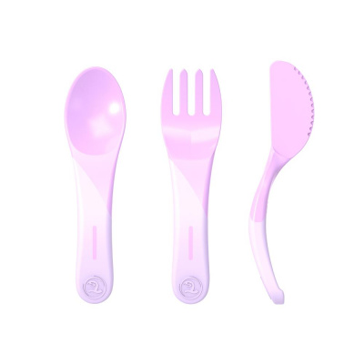 TWISTSHAKE Набор приборов LEARN CUTLERY PASTEL PURPLE