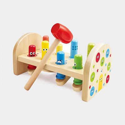 HAPE Стучалка "Радужная колотушка с моолотком"