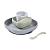 BEABA Набор посуды: 2 тарелки, стакан, ложка SET SILIC 4PCS PEBBLE
