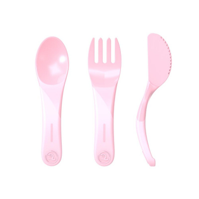 TWISTSHAKE Набор приборов LEARN CUTLERY PASTEL PINK