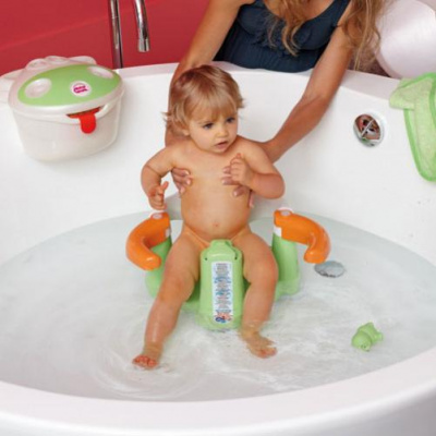 OK BABY Стульчик в ванну CRAB БИРЮЗОВЫЙ