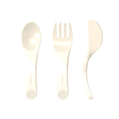 TWISTSHAKE Набор приборов LEARN CUTLERY PASTEL BEIGE