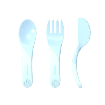 TWISTSHAKE Набор приборов LEARN CUTLERY PASTEL BLUE