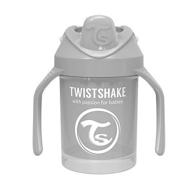 TWISTSHAKE Поильник MINI CUP PASTEL GREY 230 мл.