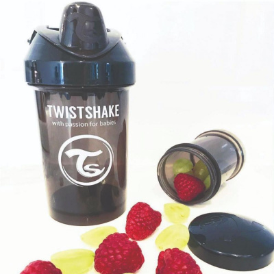 TWISTSHAKE Бутылочка антиколиковая ЧЁРНАЯ 180 мл.