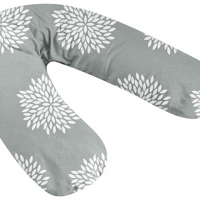 BEABA Материнская подушка BIG FLOPSY JERSEY FLOWER GRIS