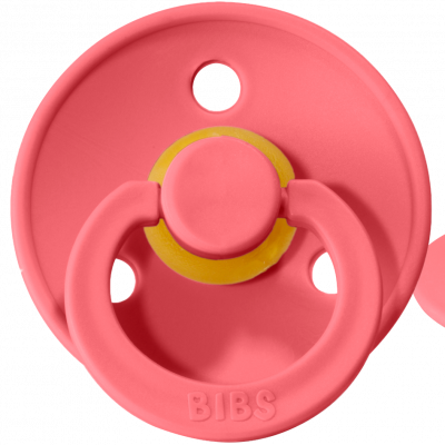 BIBS Соска-пустышка COLOUR CORAL, 6-18 мес.