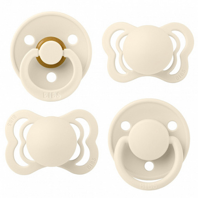 BIBS Набор пустышек Try-it 4 шт IVORY, 0+