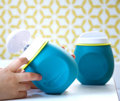 BEABA Контейнер из силикона SQUEEZ`PORTION BLUE