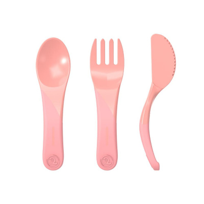 TWISTSHAKE Набор приборов LEARN CUTLERY PASTEL PEACH